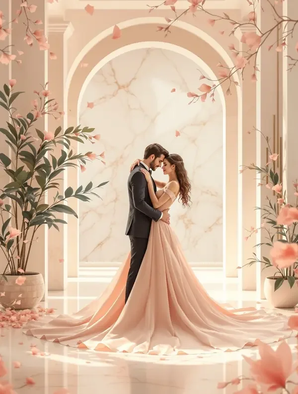 传媒短剧《闪婚老公是首富》封面海报